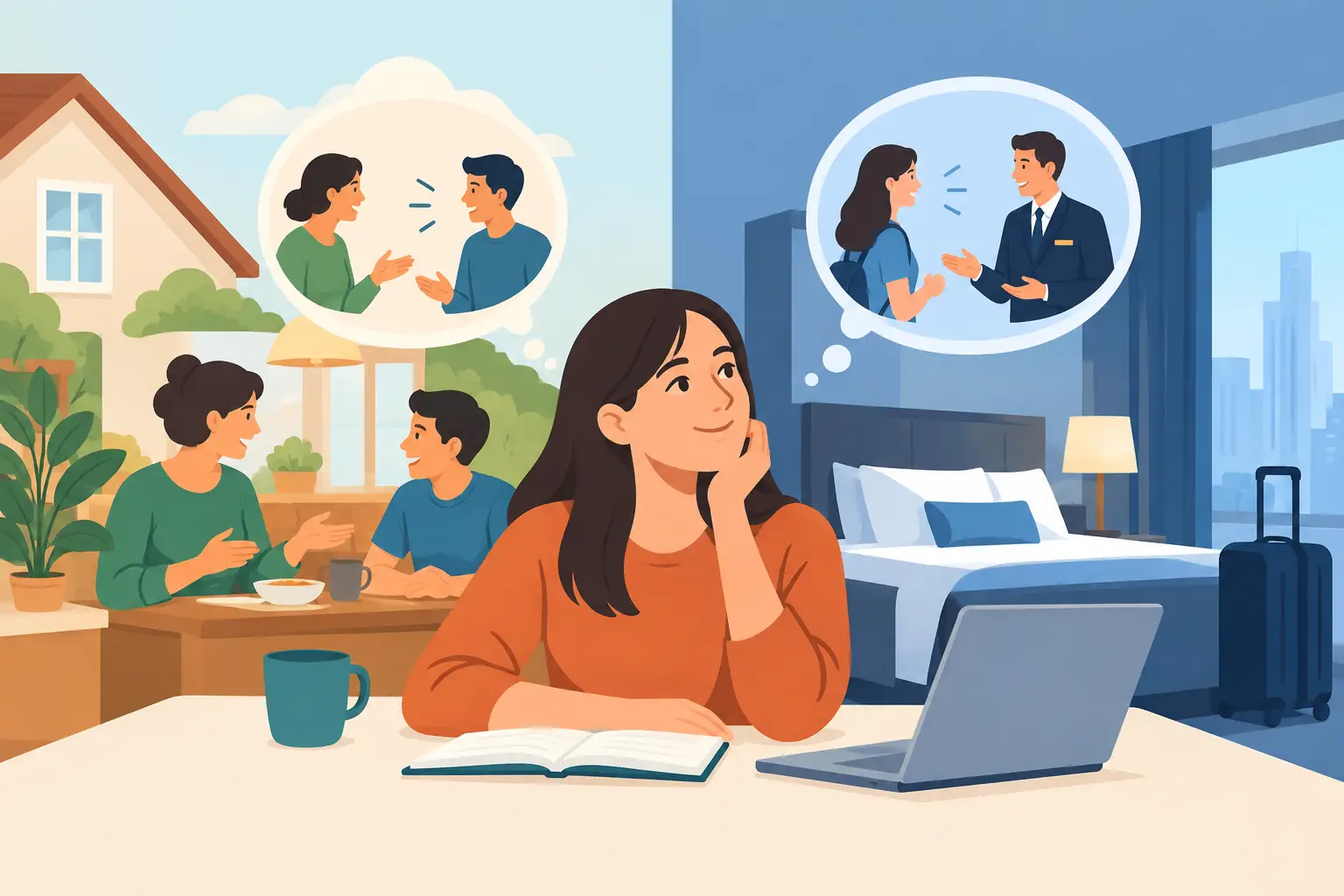 Homestay Versus Hotel Language Learning Compared
